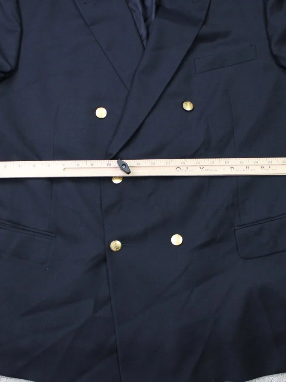 Jos. A. Bank Blazer Mens 50Regular Navy Blue Signature Double Breasted 100% Wool